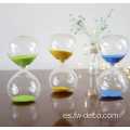 Temporizadores de arena de reloj de arena de borosilicato de vidrio /Temporizador de arena azul